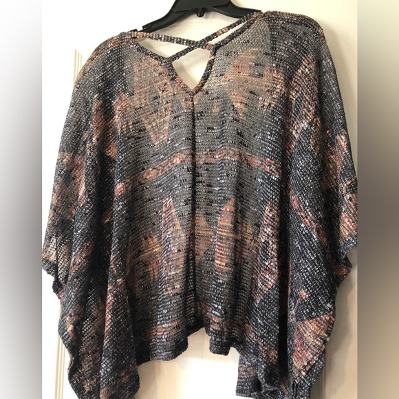 Black/Rust Patterned Jolt Cardigan - Picture 4 of 6